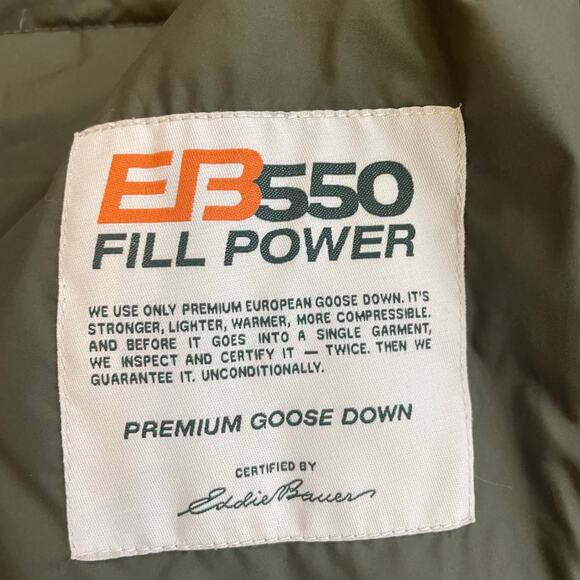 Eddie Bauer Yukon Model Down Jacket XXLT Orange Goose Down Fall 2011 Seattle USA - Picture 7 of 11